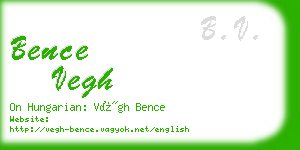 bence vegh business card